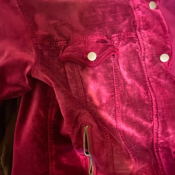Free People Velvet Trucker Jacket - Picture 4 of 5